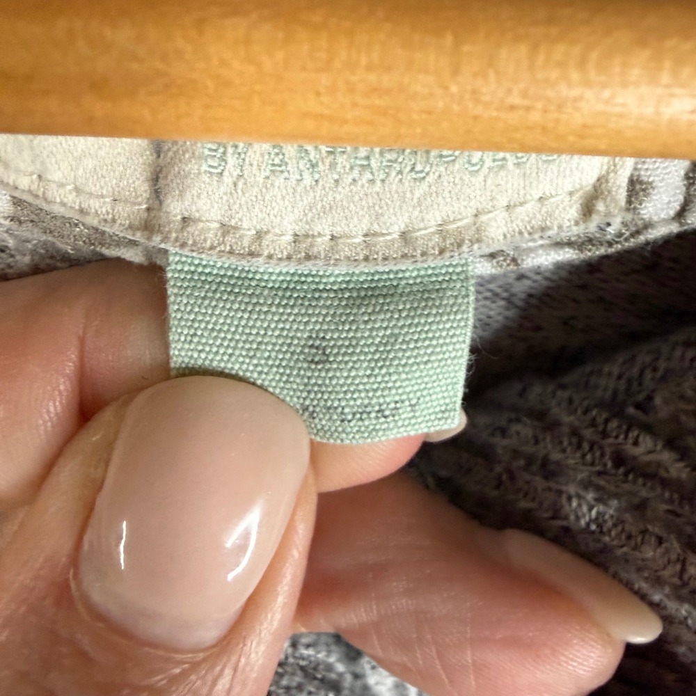 Saturday Sunday‎ Anthro Gray Marled Knit Shawl Collar Button Pullover Sweater - Picture 4 of 8
